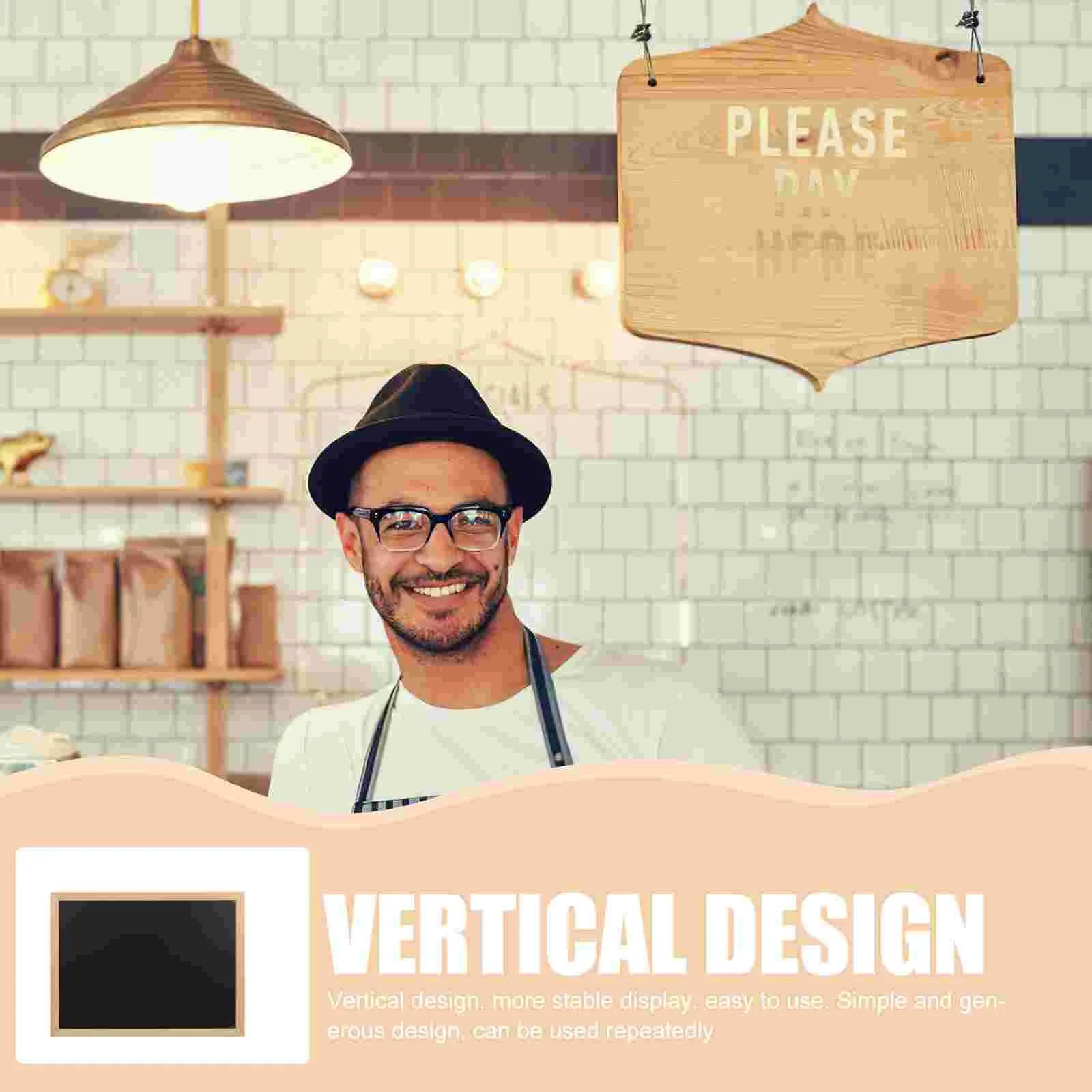 Rustic Memo Blackboard Chalkboard Sign Display Label Labels Multi-function Message Food Menu Toddler