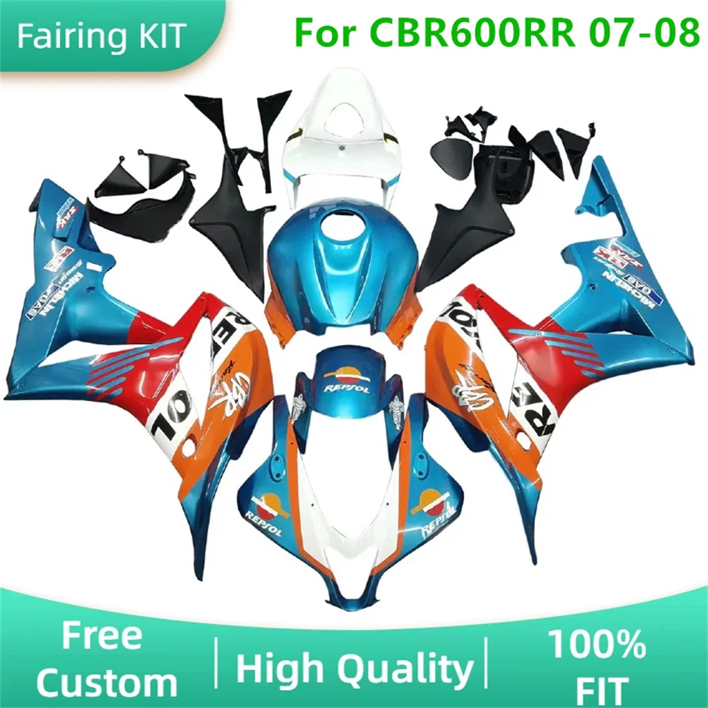 Bodywork for HONDA CBR600 RR 07 08 CBR 600RR Motorcycle Fairings Street Sport Body Repair Aftermarket Parts 2007 2008 CBR600RR