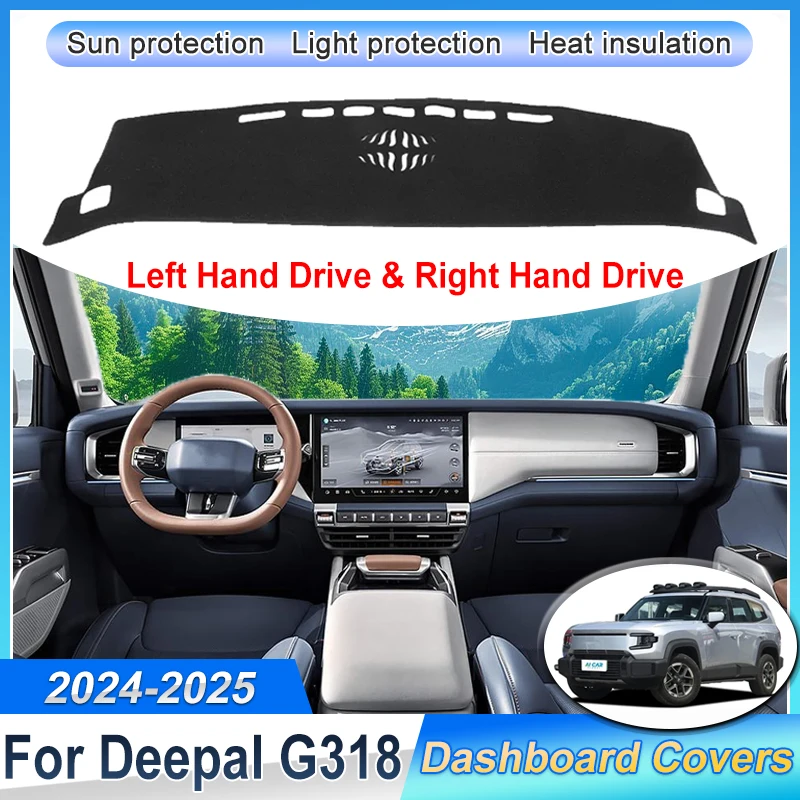 

LHD RHD For Deepal G318 2024 2025 C318 Car Dashboard Cover Rug Instrument Panel Mat Sun Shade Decoration Carpet Pad Accessories