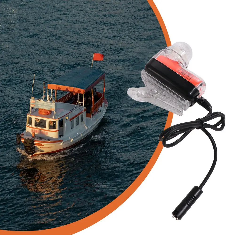 

Lithium Life Vest Light Emergency Life-saving Seawater Self-Lighting Light Long Range Rescue Overboard Survival LED Strobe Light