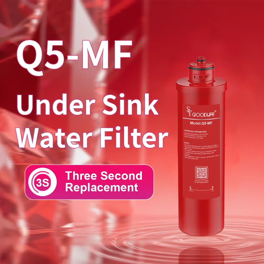 

SYGOODLIFE Q5-MF(AS) Under Sink Water Filter Quick Change Replace Cartridge Suitable 0.01 Micron