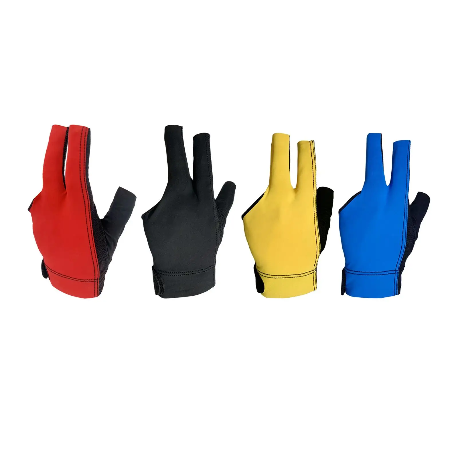 Billiards Gloves Open 3 Fingers Glove Gym Practice Professional Universal Billiard Fitness Accessories Durable Snooker Cue Glove