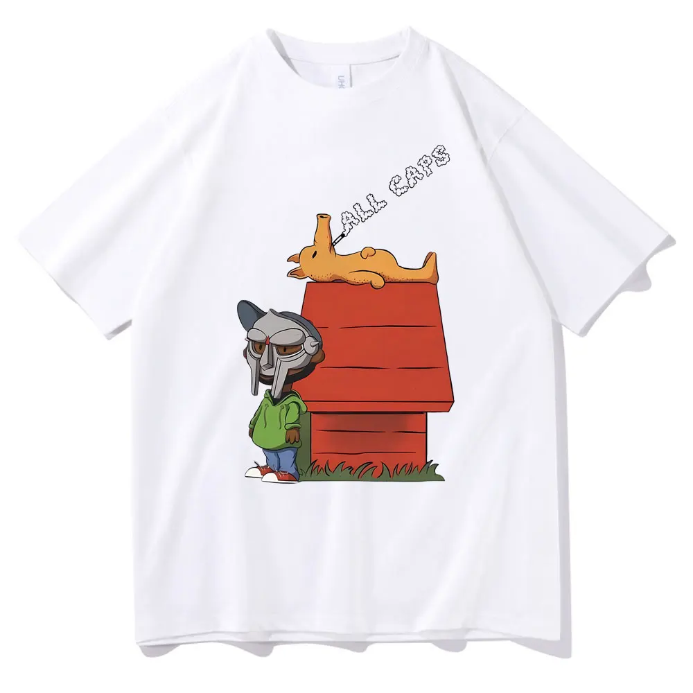 Rapper Mf Doom Quasimoto Graphic Print T Shirt Men Women Cute Funny Anime Cartoon Tshirt Men's Casual Cozy Pure Cotton T-shirts