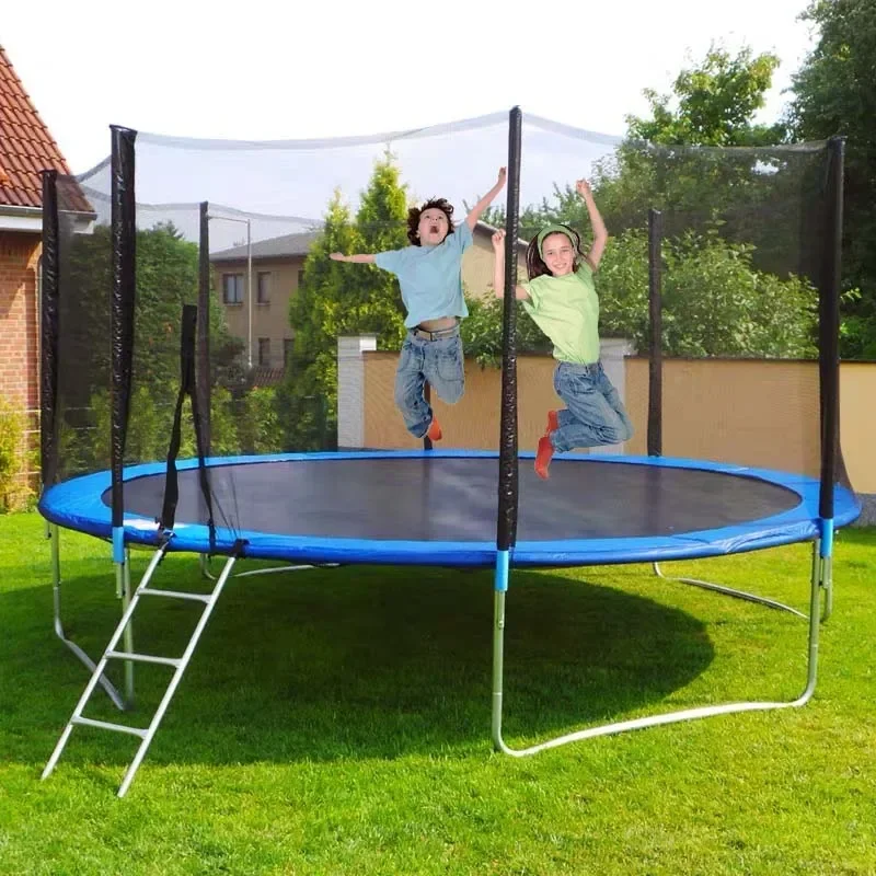 Child Trampolines Adults With Enclosures Round 10ft 12ft 16ft Trampoline Outdoor With Safety Net