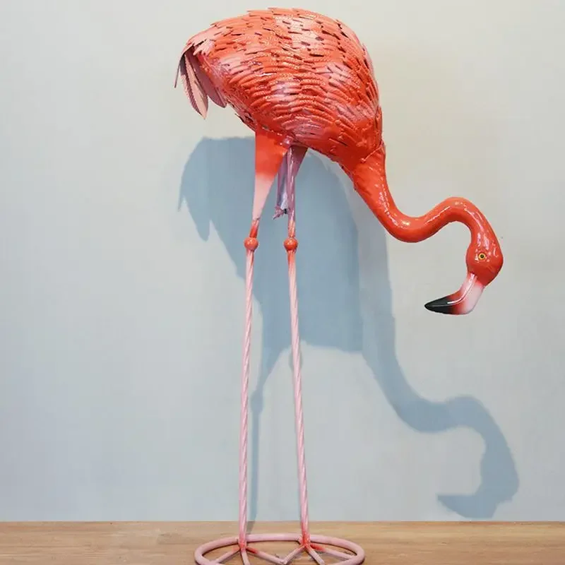 Outdoor Garden Decoration Flamingo Statue Floor Ornaments Sculpture Garden Art Landscape Wedding Props