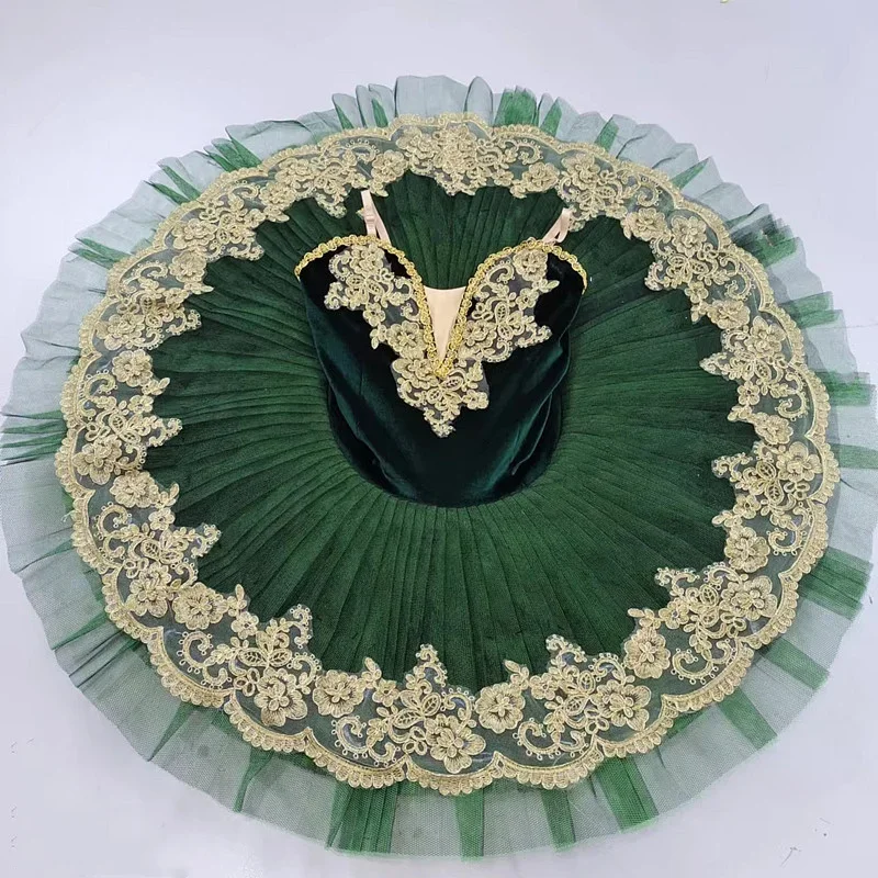 

Professional Ballerina Dress for Women and Girls, Ballet Skirt for Children and Adults, Dance Party Dress, Green and Purple