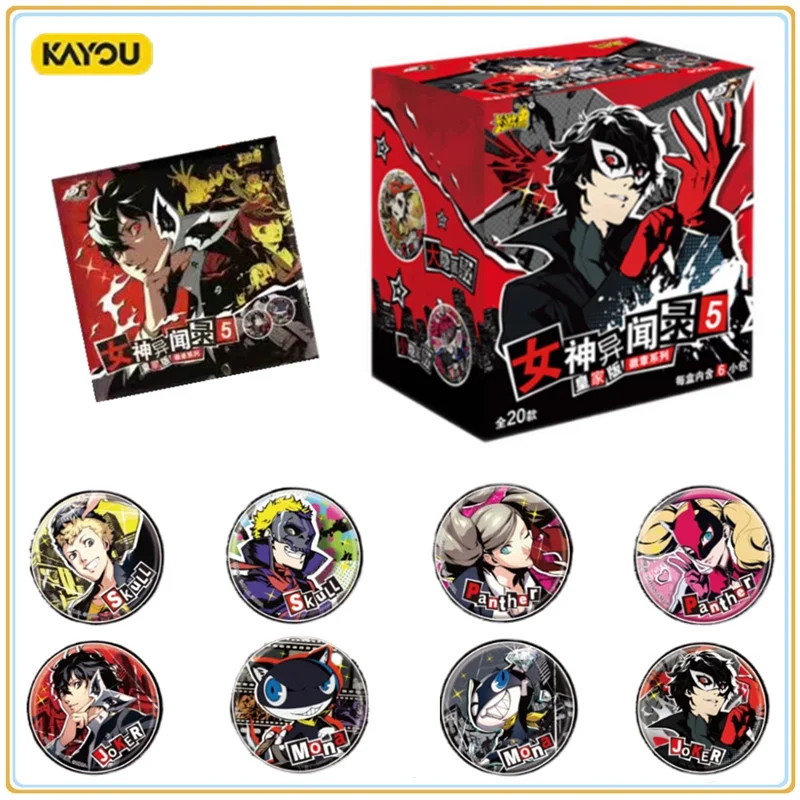 

In Stock Original KAYOU Persona 5 Royal Edition Badge Anime Character Dolls Collect Decoration Holiday Toys Gifts