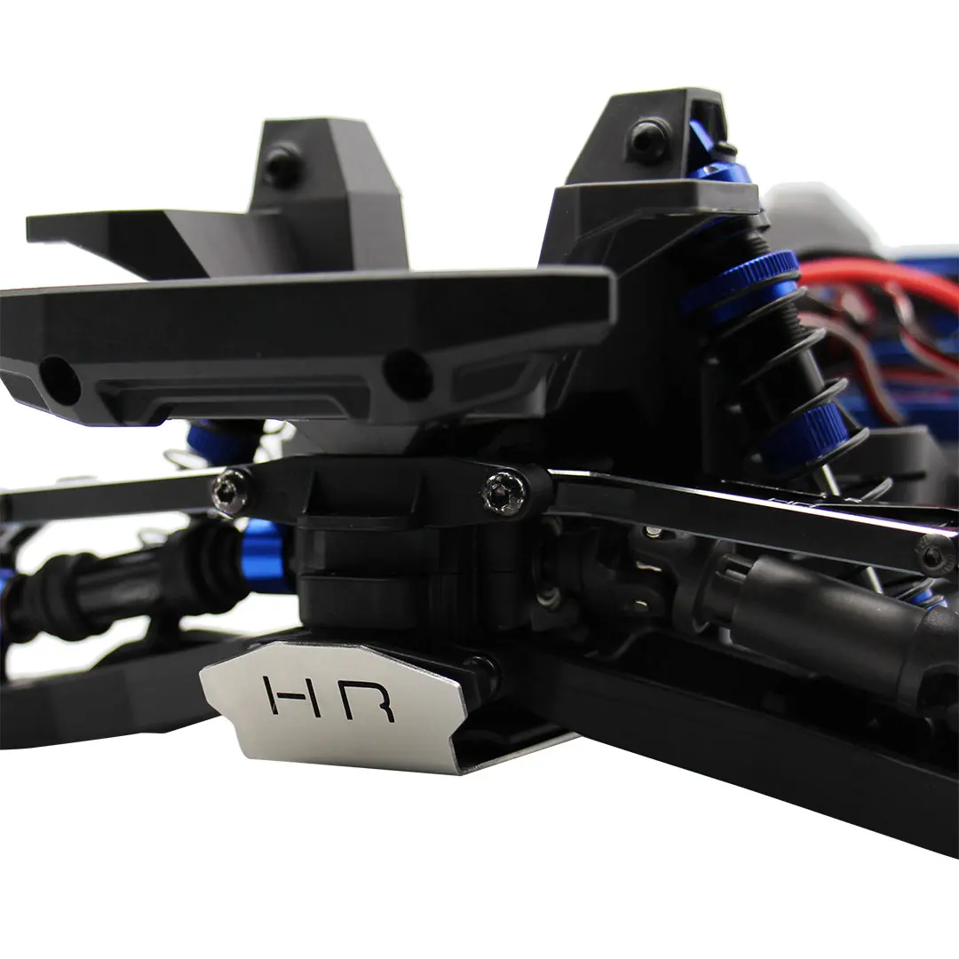 HR Traxxas RC Onderdelen RVS Chassis Achter Anti-collision Guard Plaat Upgrade Accessoires Voor Traxxas Mini Maxx 107154 -1