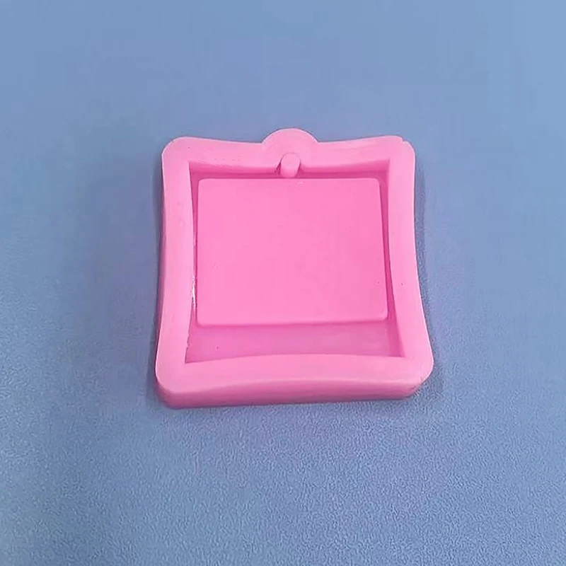 Photo Frame Epoxy Resin Keychain Mold Cat Dog Tag Pendant Silicone Mould For DIY Casting Crafts Jewelry Making Accessories
