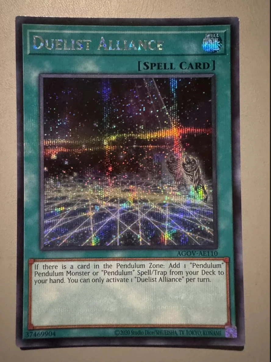 

Yugioh KONAMI Duel Monsters AGOV-AE110 Duelist Alliance Secret Rare Asian English Collection Mint Card