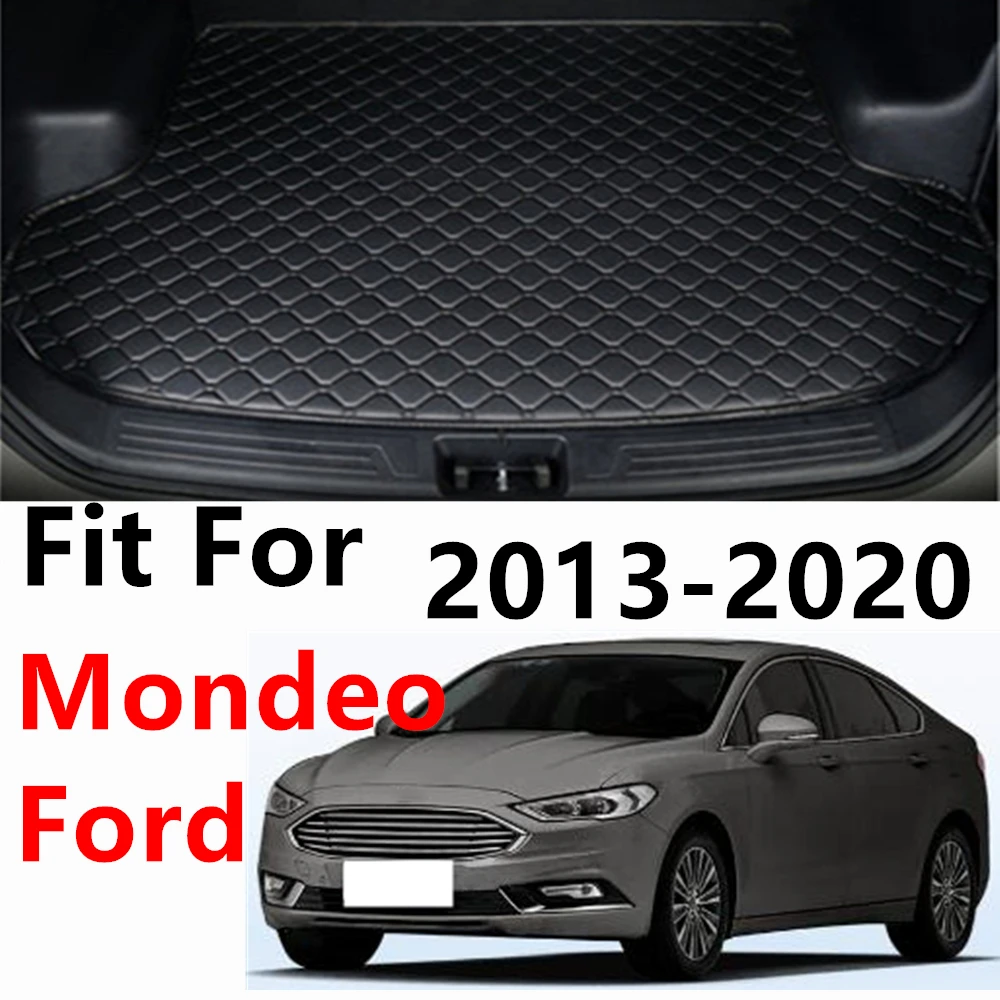 Maßgeschneiderte Kofferraummatte Schutzabdeckung für FORD Mondeo 2020 2019 2018 2017-2013 Auto Heck-Laderaumauskleidung Kofferraumteile Zubehör.
