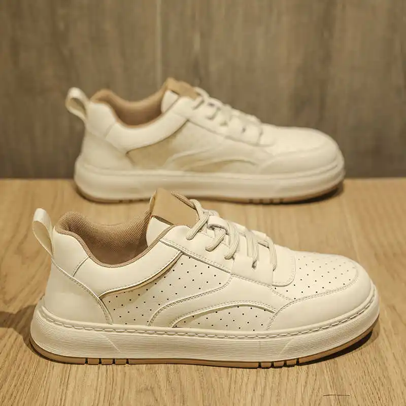 Plataform Tied Shoes Husband Shoes Boot Shoes For Men White High Sneakers Sport Wholesale Best Sellers High Grade Training