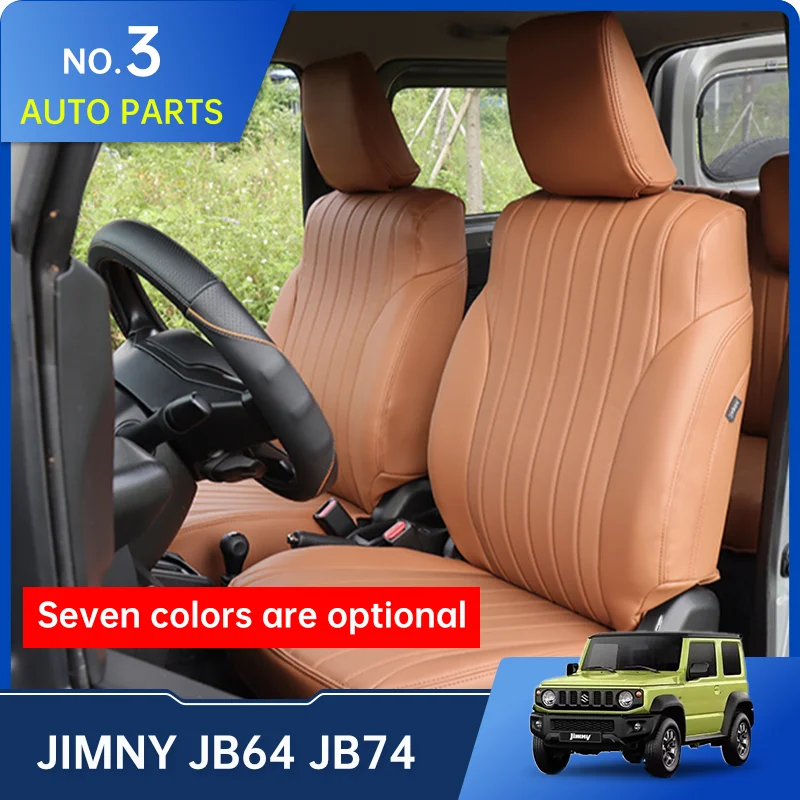 Car Seat Covers Protector Cushion Pad For Suzuki Jimny JB64 Sierra JB74W 2019 2022 Leather Auto Interior Styling Accessories