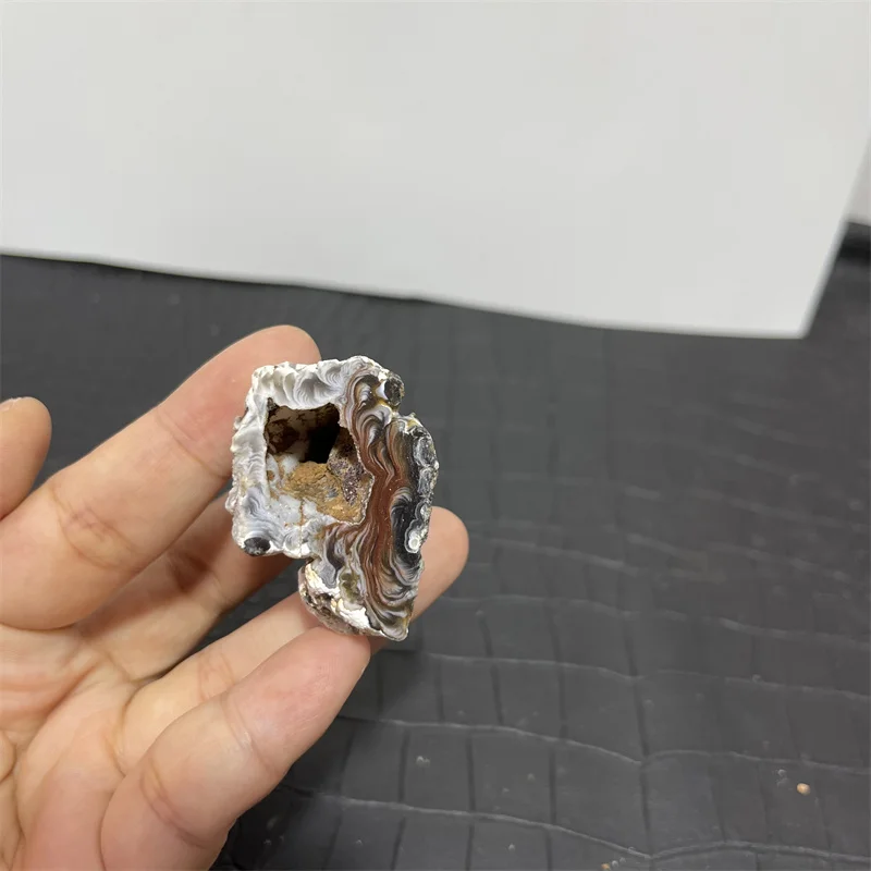 المعادن الطبيعية العقيق هول كريستال Druzy العقيق الجيود العنقودية ثقب للشفاء