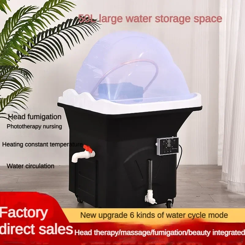 

New mobile water storage head basin automatic constant temperature water circulation beauty salon health salon barber shop