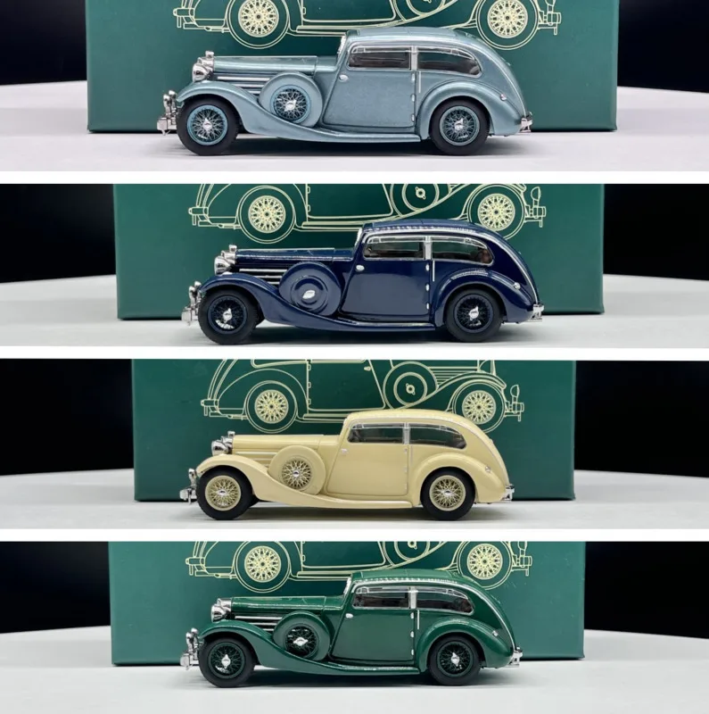 

1/43 Rare New Arrival Special Price Diecast Metal 1935 British SS1 Car Model Furniture Show Collection Toys For Children