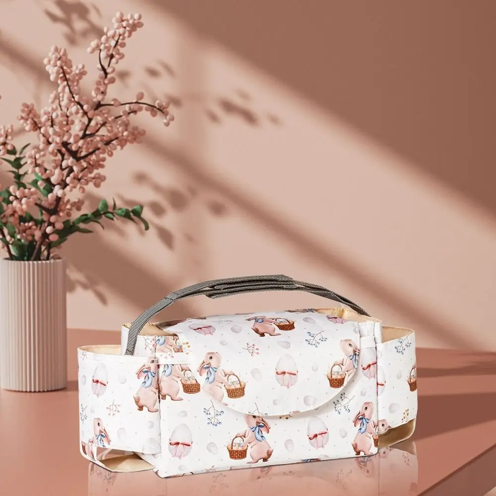 

Multifunctional Baby Stroller Bag Waterproof with Multiple Pockets Stroller Storage Hanging Bag Large Capacity Baby Care