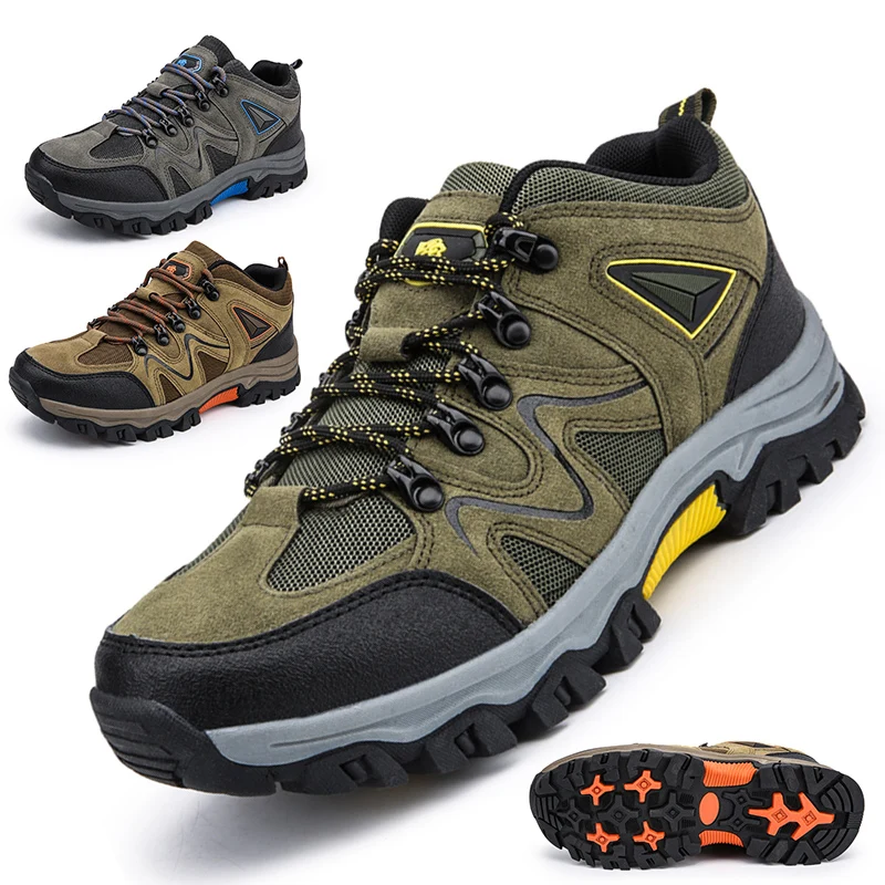 

Мужская походная обувь, классическая уличная нескользящая спортивная обувь для кемпинга, полевая тактическая тренировочная обувь на шнуровке, женская походная спортивная обувь