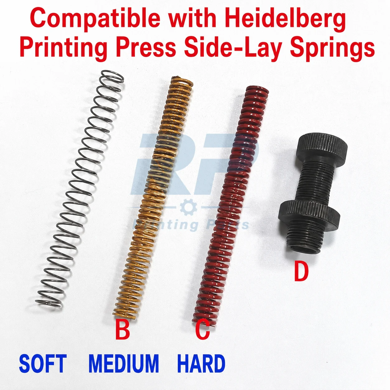 Heidelberg MO SM74 CD102 Pull Gauge Spring Soft Medium Hard Thick Thin Paper Compression Spring Replacement Part