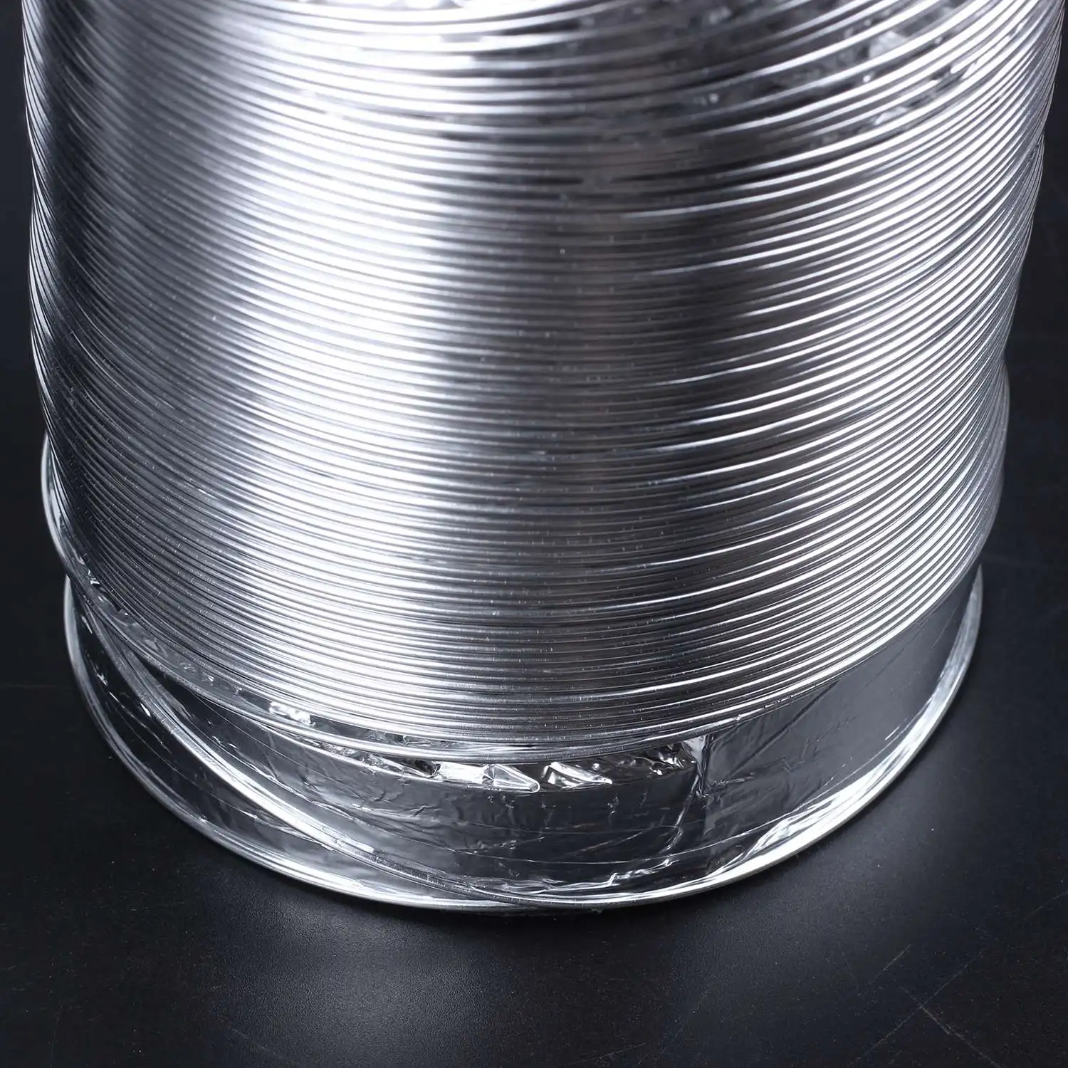 

3 Meter Length 100Mm/4 Inch Fresh Air System Flexible Aluminum Exhaust Duct Pipe Air Ventilation Pipe Hose For Bathroom-[A22I St