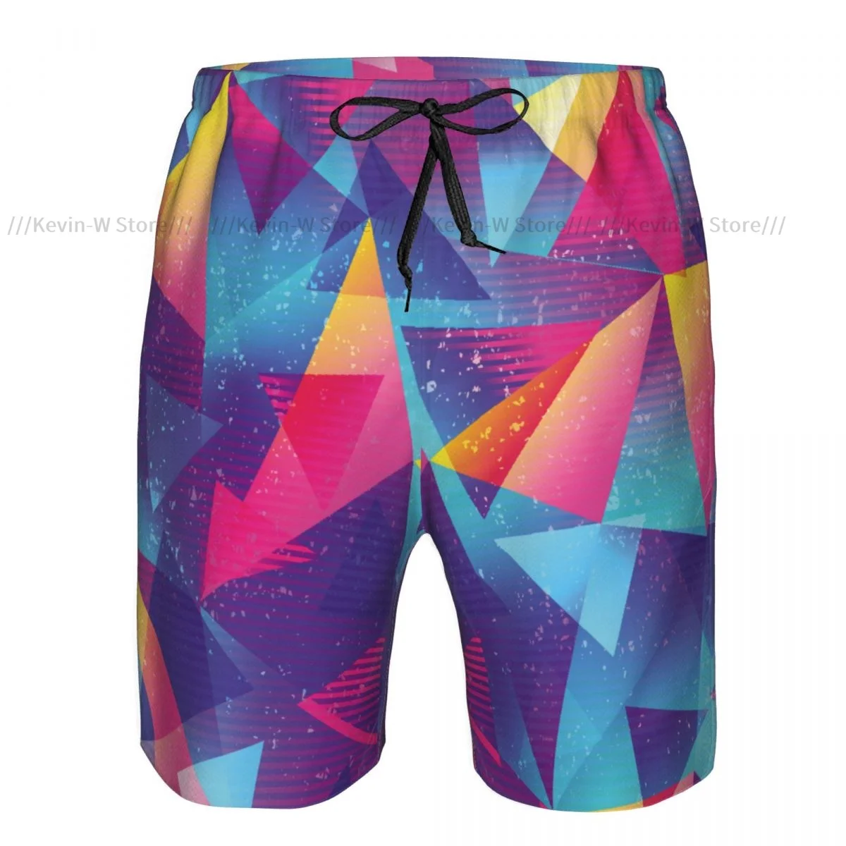 Swimwear Mens Swim Shorts Beach Swimming Trunks For Man Rainbow Color Triangle Swimsuit Surf Board Bathing Suit