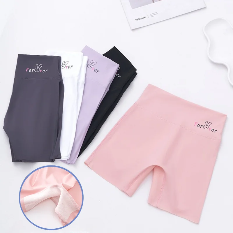 

5pcs Girls' Summer Shorts Kids Safety Pants Anti-Exposure Leggings Thin Breathable Kids Clothes Girls for Outer Wear Underskirt