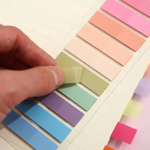 Imagen 2 del producto 25 paquetes/juego de notas adhesivas transparentes, marcador autoadhesivo, libro de lectura de anotaciones, pestaña transparente, papelería bonita Kawaii