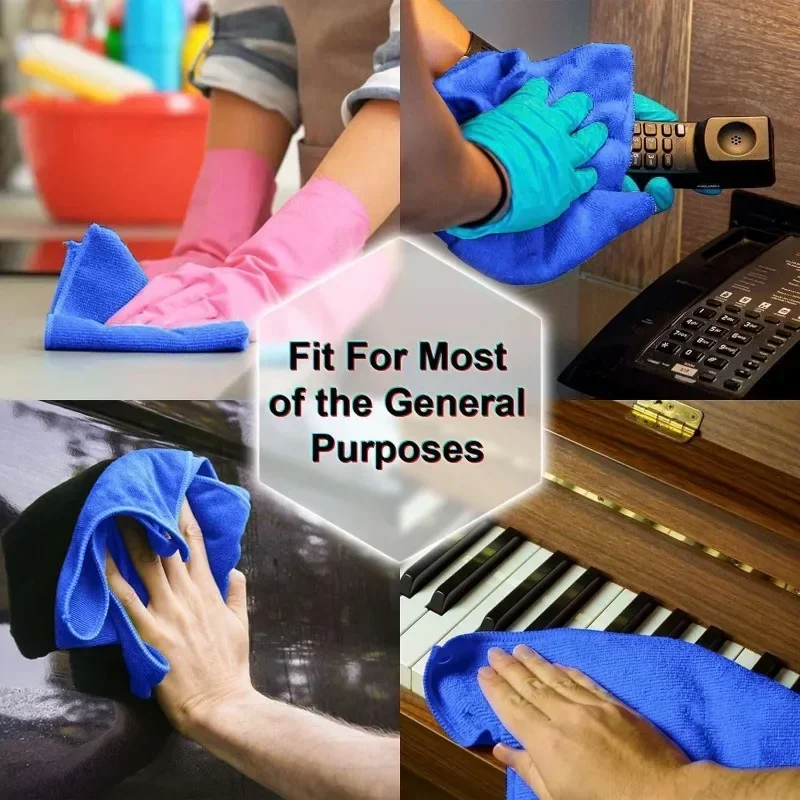 5-20PCS Microfiber Towels Car Wash Drying Cloth Towel Household Cleaning Cloths Auto Detailing Polishing Cloth Home Clean Tools