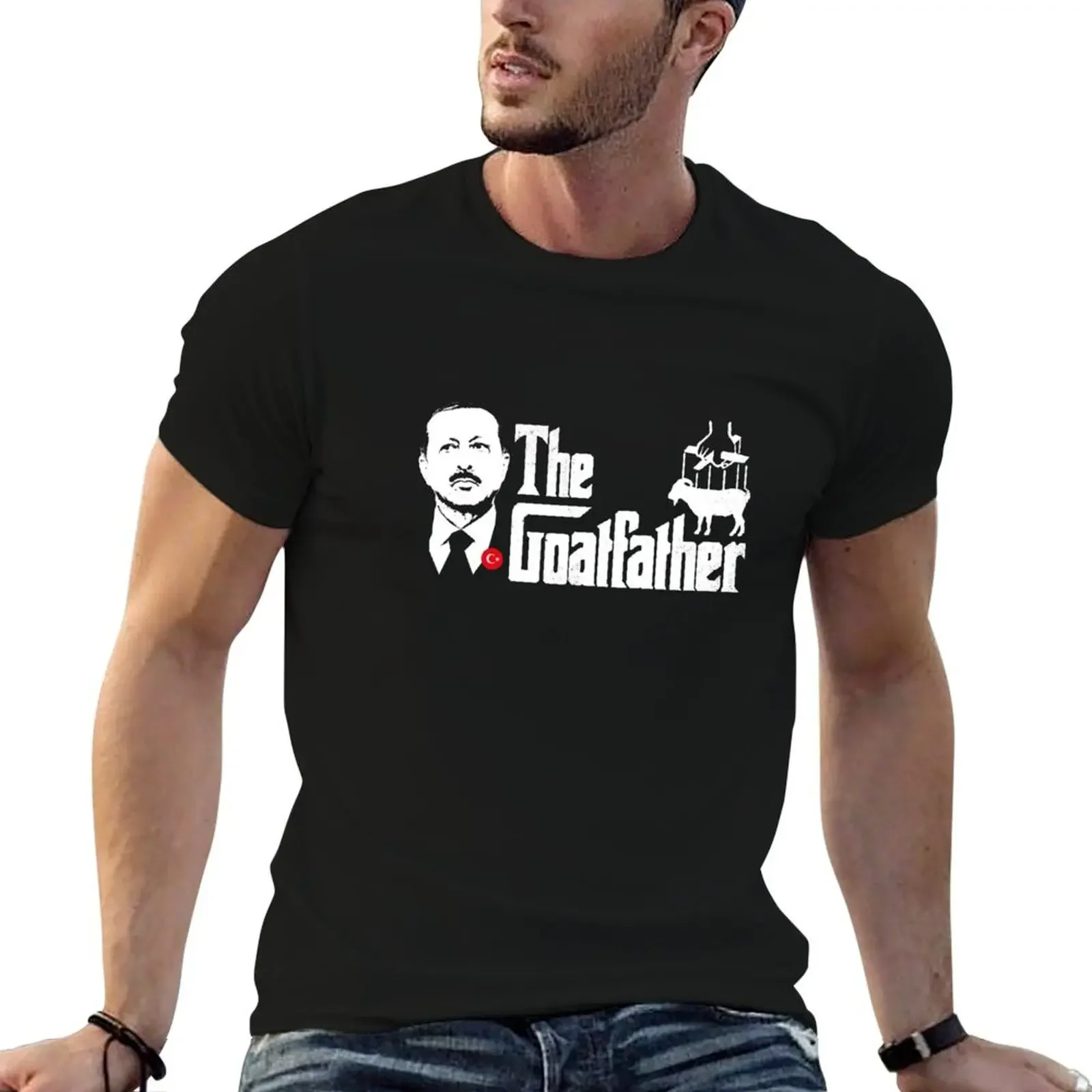 The Goatfather - Erdogan Turky Parody T-Shirt essential t shirt summer top heavyweights mens cotton t shirts