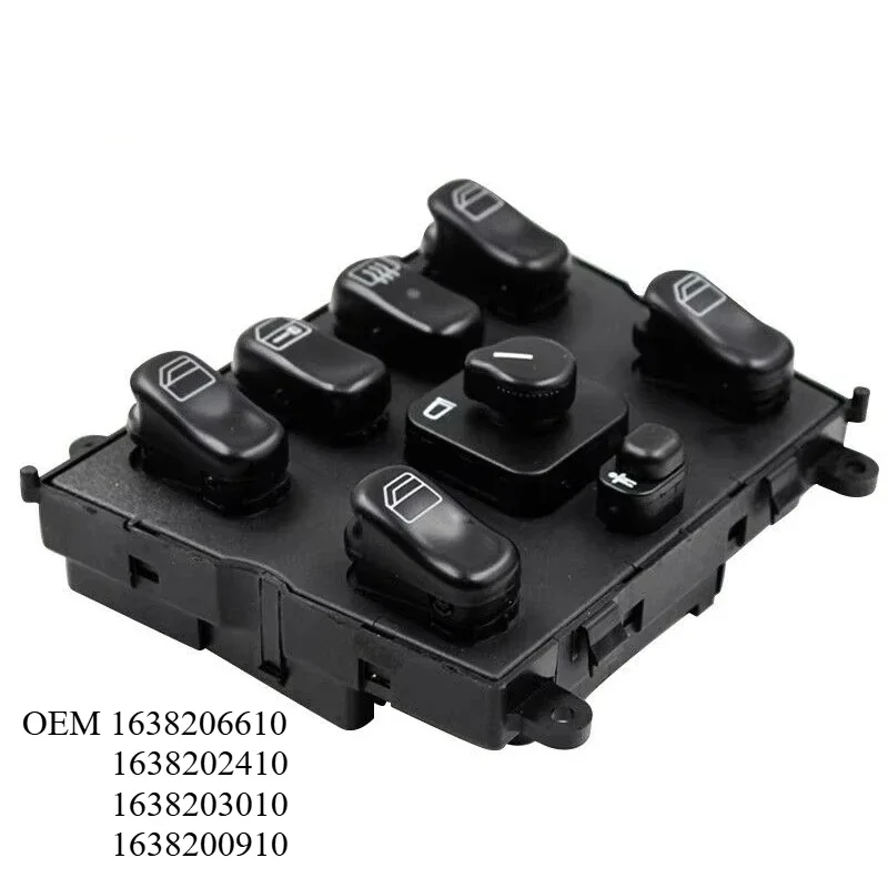 

Original 1638206610 1638202410 1638203010 1638200910 Power Window Master Control Switch For Ml320 W163 Ml400 Ml430 Ml500