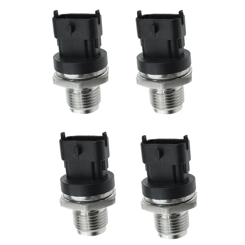 4Pcs 0281002907 0281002720 0281002920 Common Regulator Fuel Rail Pressure Sensor For Renault Mercedes MWM VW Chevrolet