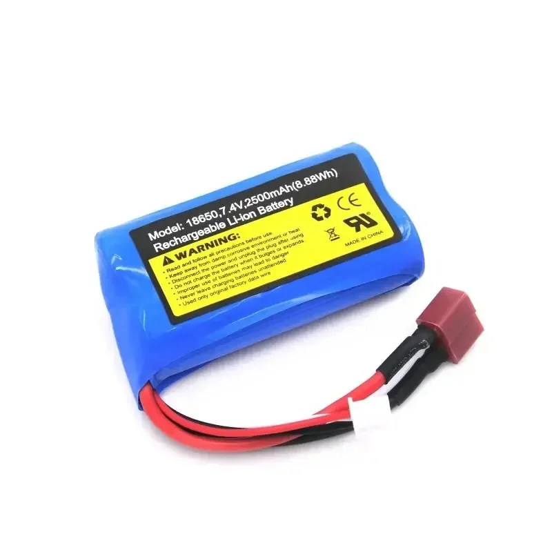 แบตเตอรี่ Lipo 7.4V สำหรับ scy 16103 16102 16101 jjrc Q130 mobil RC เฮลิคอปเตอร์เครื่องบิน2500mAh 2S Lipo แบตเตอรี่