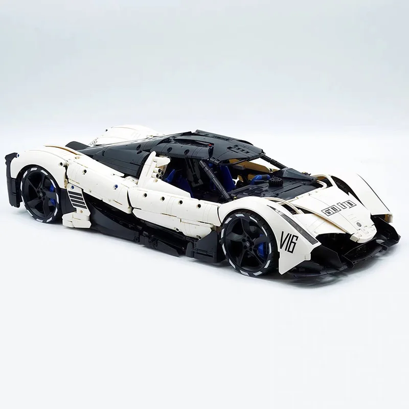 

Technical Sixteen V16 1:8 Building Blocks MOC T5052 RC Supercar Sports Vehicle Model Kit Ornament Toy Christmas Gift 4016PCS