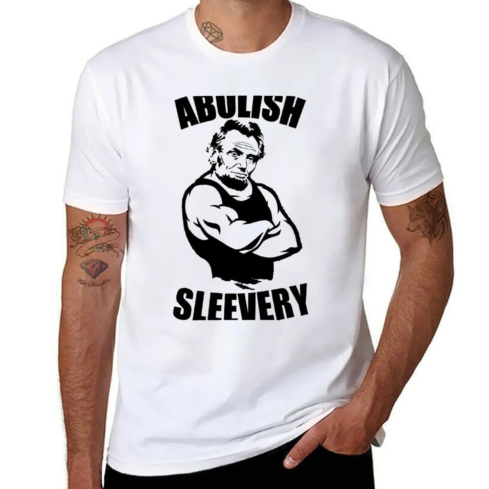 

Abolish Sleevery T-Shirt t shirts for man cotton funny man t shirts cotton T-Shirt