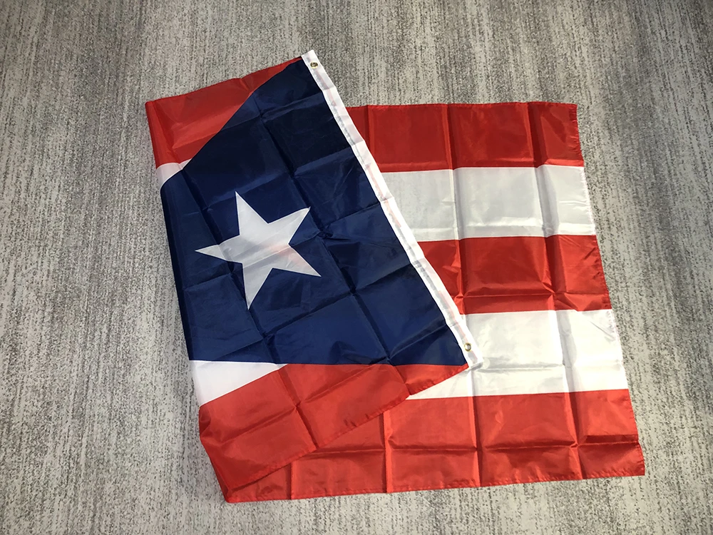 Puerto Rico Flagge 90x150cm 3x5ft Polyester Hängebanner Puerto Rico Flagge Doppelseitig Bedrucktes Standardbanner zur Dekoration – Detail 4
