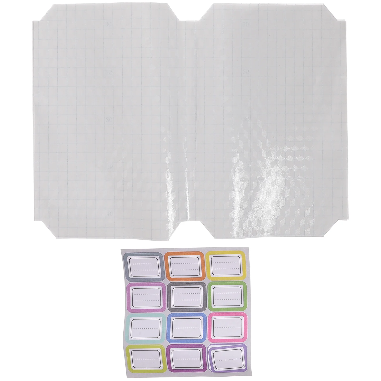 20Pcs Waterproof Frosted Book Covers Transparent Plastic Self-Adhesive Protective Films for Books School Supplies