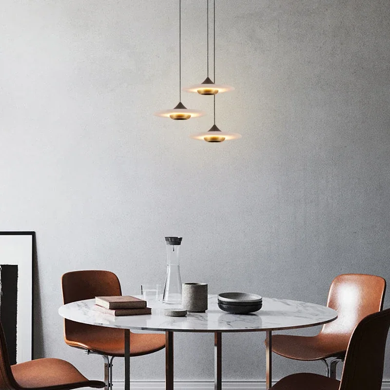 Lighting Factory Wholesale Minimalist Luxury Marble Hanging Lamp Single Pendant Lights For Bedside Dining Table