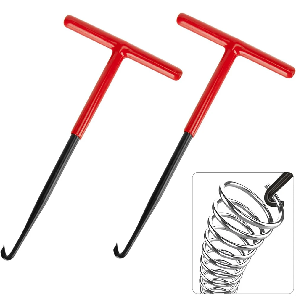 Professional Exhaust Spring Puller Tool Motorcycle Exhaust Spring Hook with T Handle Rubber Coated Spring Hook Tool