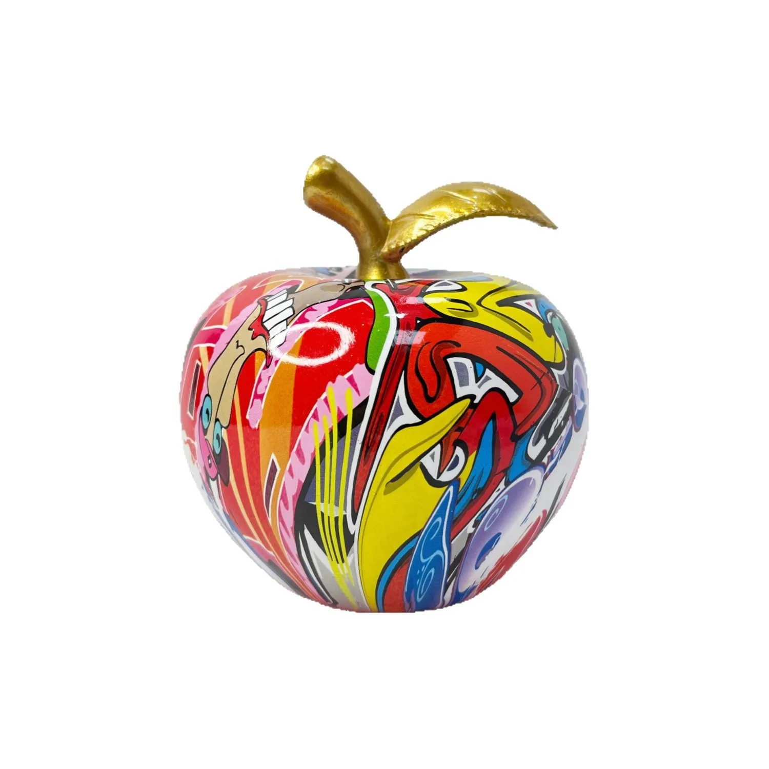 *qa New Creative Apple Resin Ornament Housewarming Gift Home Living Room Entrance Wine Cabinet Decor#