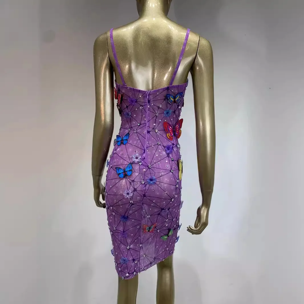 Popularna sukienka owinięta biodrami Bar Klub nocny Piosenkarka Tancerka Gogo Kostium Kobieca spódnica