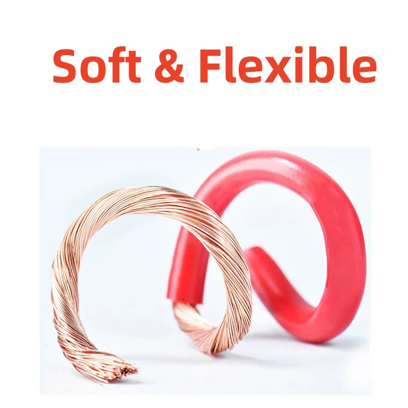 Single core PVC sheathed flexible wire RV0.3/0.5/0.75/1.0/1.5/2.5/4MM electronic wire 22 20 13 11 9 5 3AWGsignal extension cable