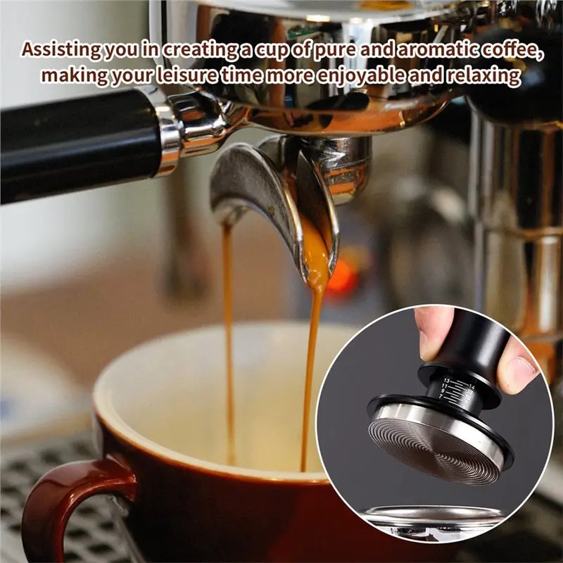 A02F-Espresso Accessories Kit Espresso Knock Box And Tamping Station,Coffee Tamper,Distributor For Breville 58Mm Portafilter