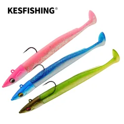 KESFISHING-señuelo blando de plástico Crazy shiner, cola de paleta con cabeza de plantilla, 15cm, 30g