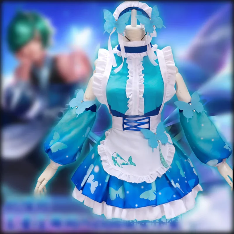 Game King Of Glory Cosplay ZhuangZhou Maid Costume