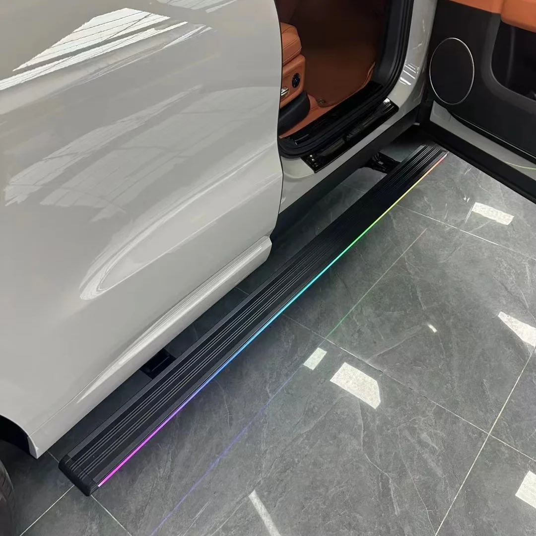 قطع غيار السيارات المصنوعة من الألومنيوم عالي الجودة، دواسات جانبية كهربائية، لوحات تشغيل خطوة الطاقة قابلة للسحب تلقائيًا لـ BYD Tang L