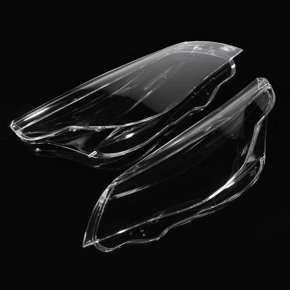 Paar Frontscheinwerfer-Objektivabdeckung für BMW 5er M5 E60 E61 525i 530i 545i 550i 2003–2010 Scheinwerferschale transparenter Lampenschirm – Detail 3