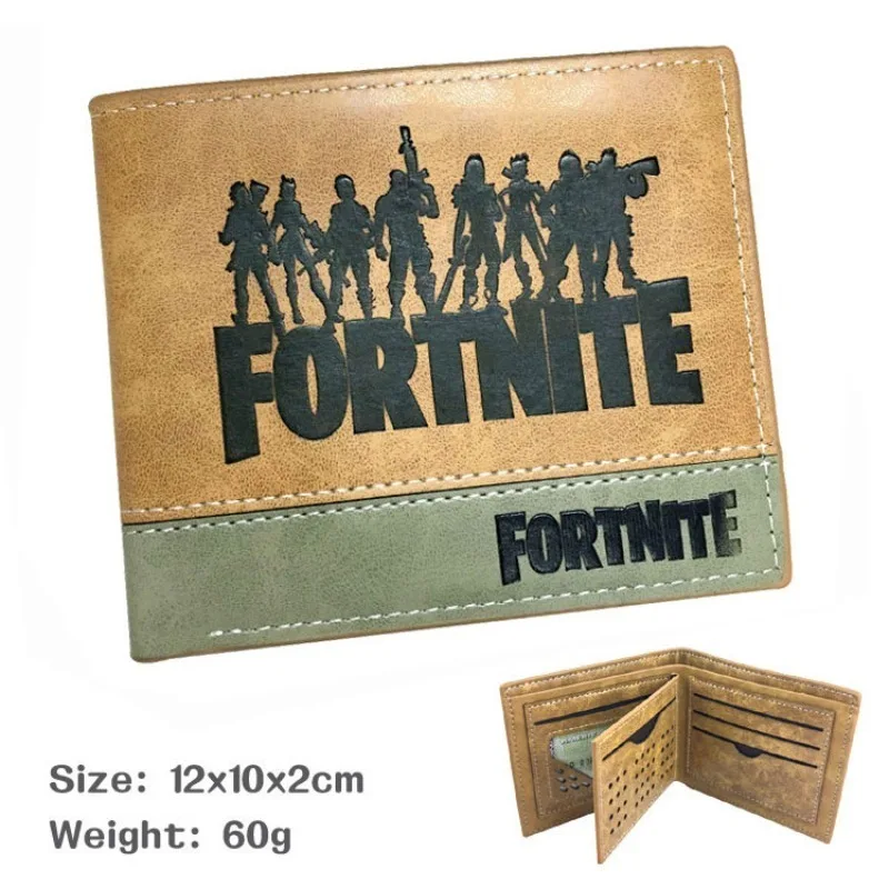 2026 Fortnite Schießspiel-Zubehör PU-Münzbörse Modische Studenten-Kartenhalter Kurze Faltbare Geldbörse Geburtstagsgeschenke