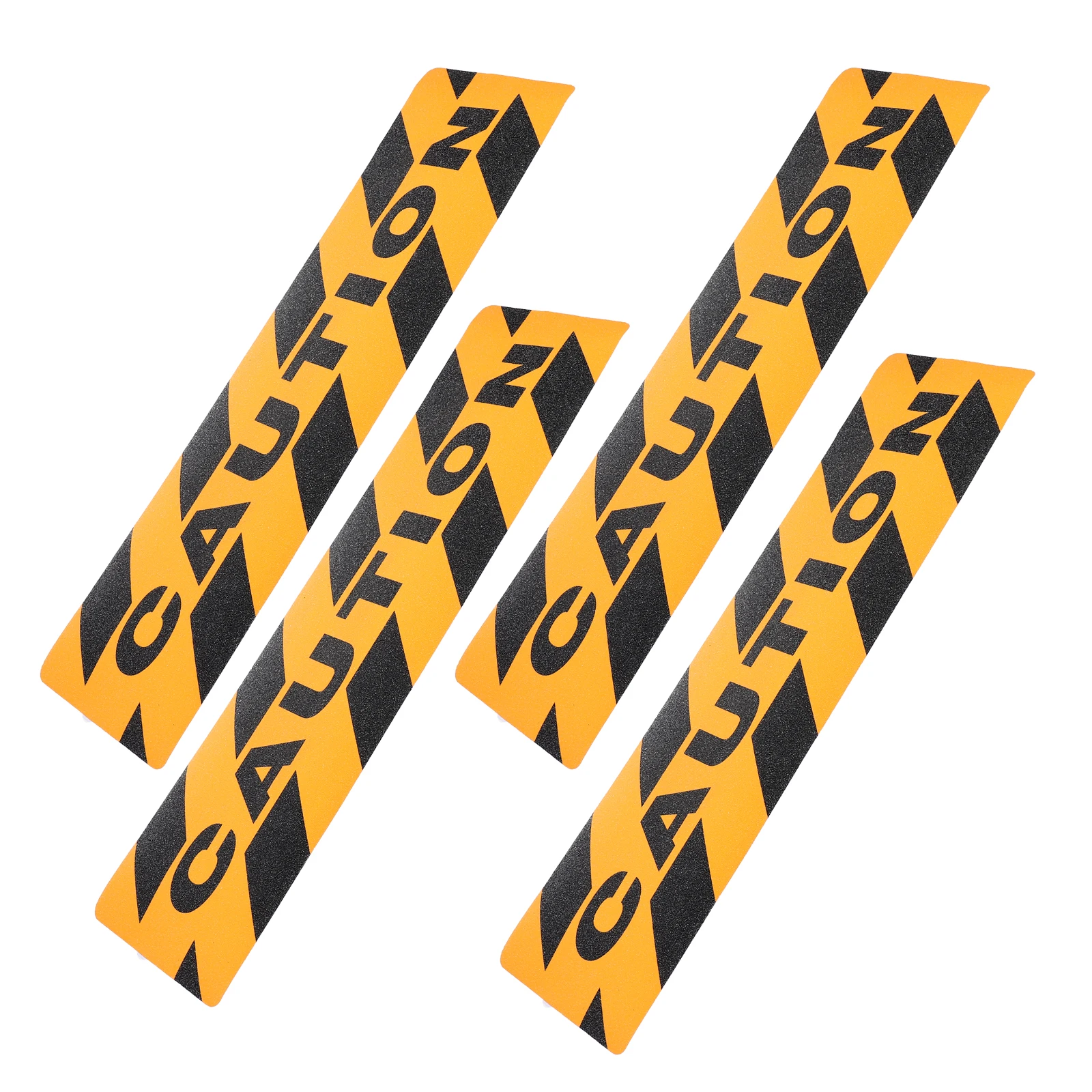 4 Pcs Caution Sticker Tape Non-slip Stickers Walkway Anti Strips Self-adhesive Workplace