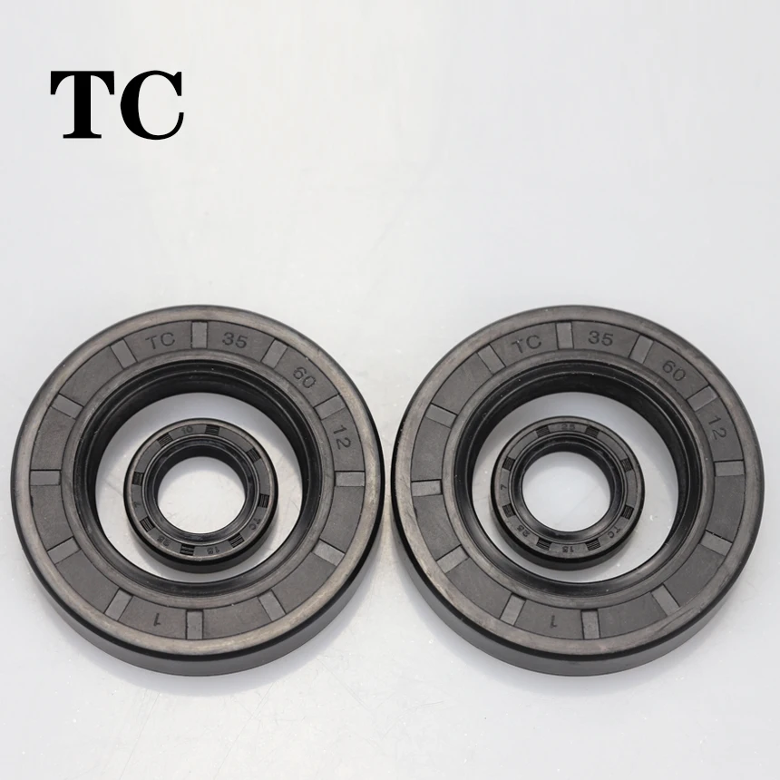 

TC TG4 25mm 26mm 27mm 28mm ID Black Nitrile Rubber NBR Grooved U Lip Sealing Rotary Shaft Gasket O Ring Spring Skeleton Oil Seal