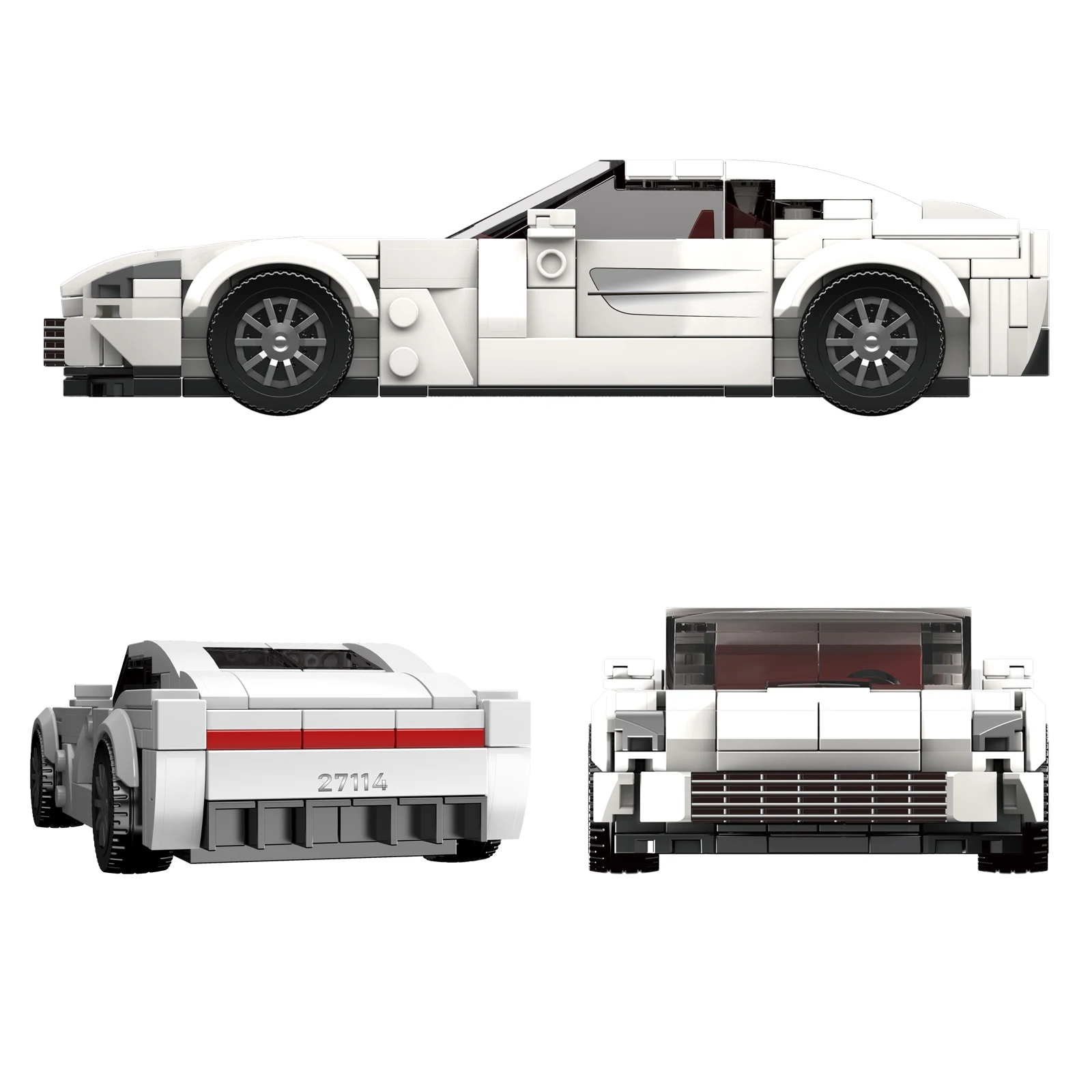 قالب King 27114 ONE 77 Supercar 334 قطعة مكعبات بناء نموذج سيارة رياضية كلاسيكية مع صندوق عرض ألعاب قابلة للجمع هدايا